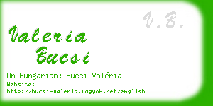 valeria bucsi business card